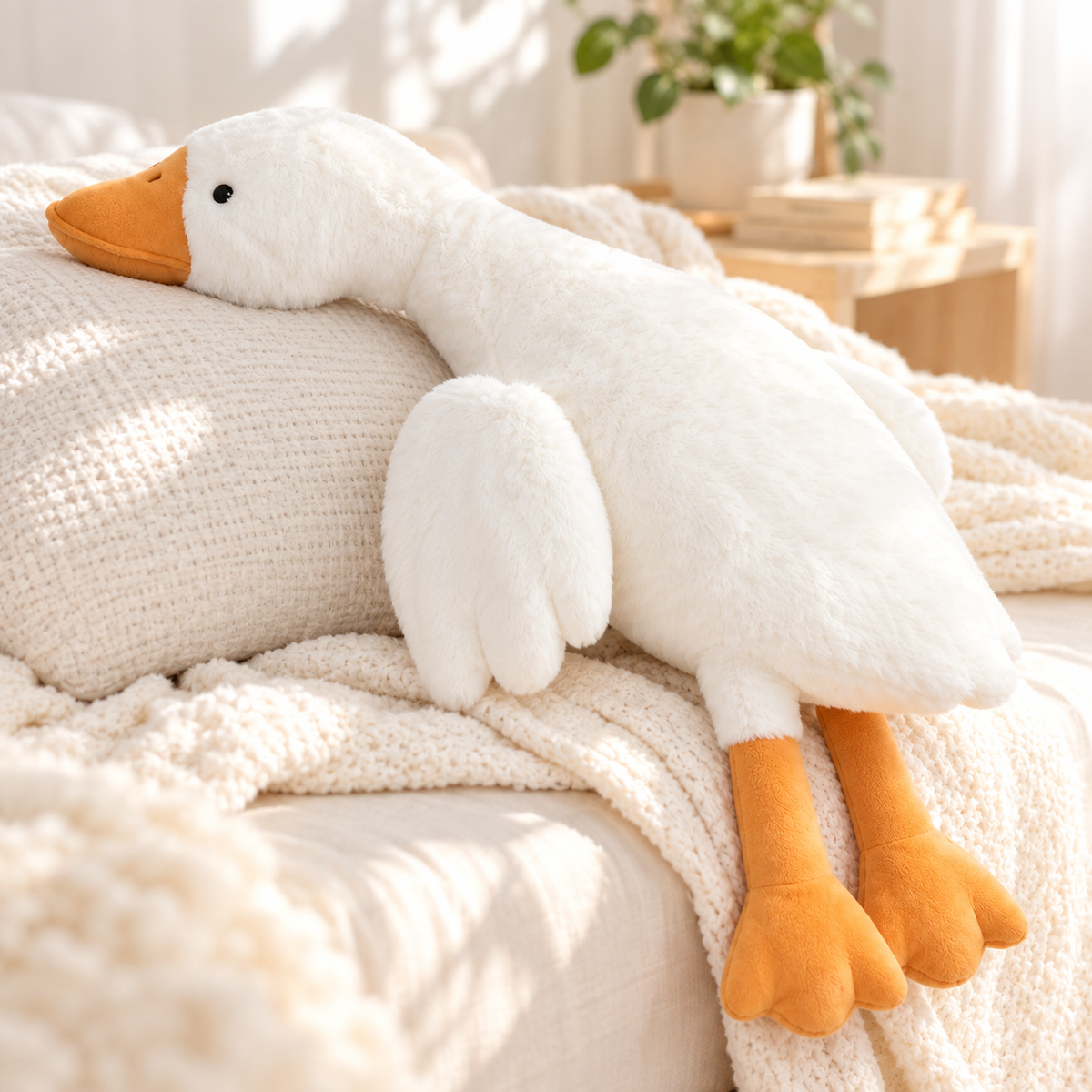 Cute Goose Hugging Plush
