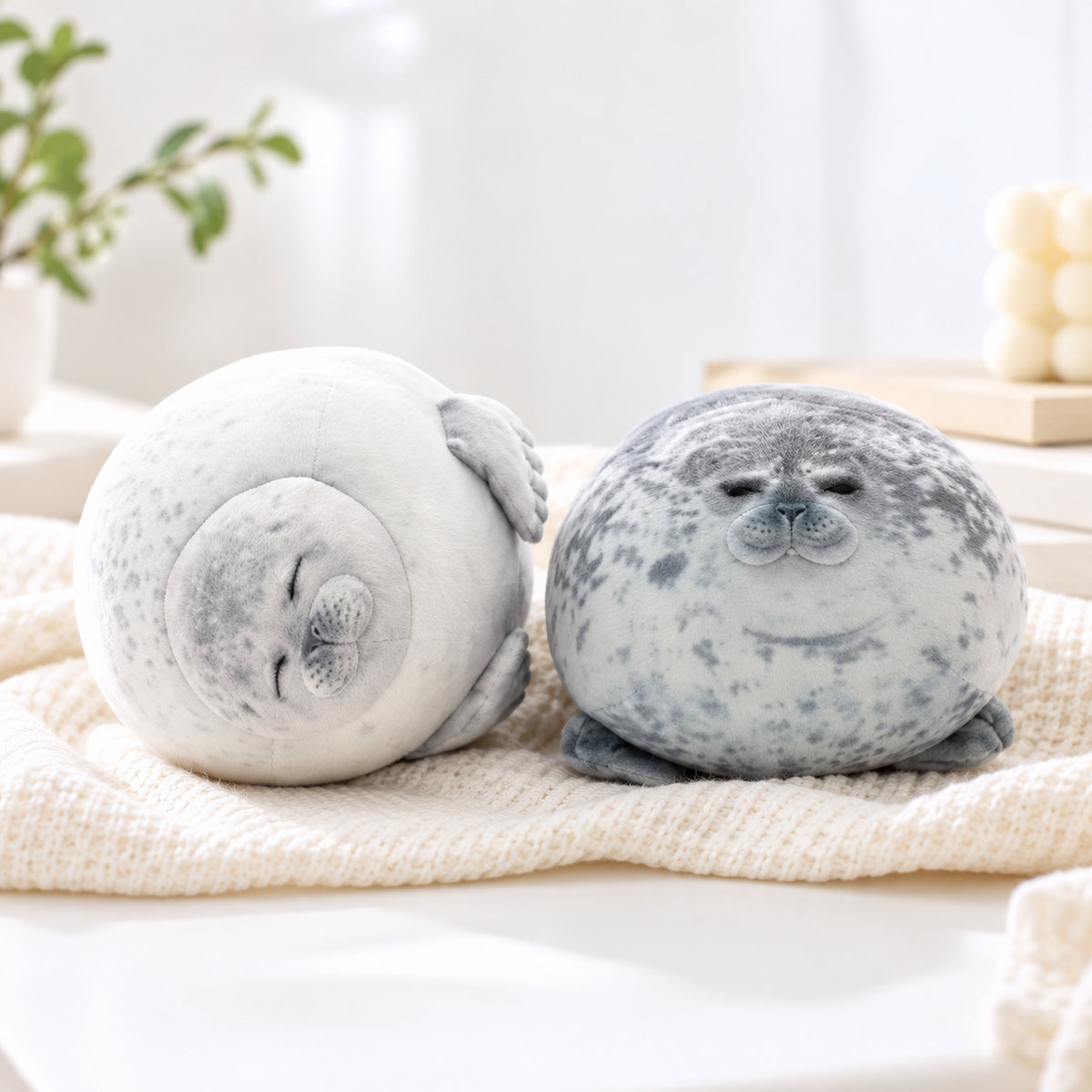 Chubby Seal Plush Pillow
